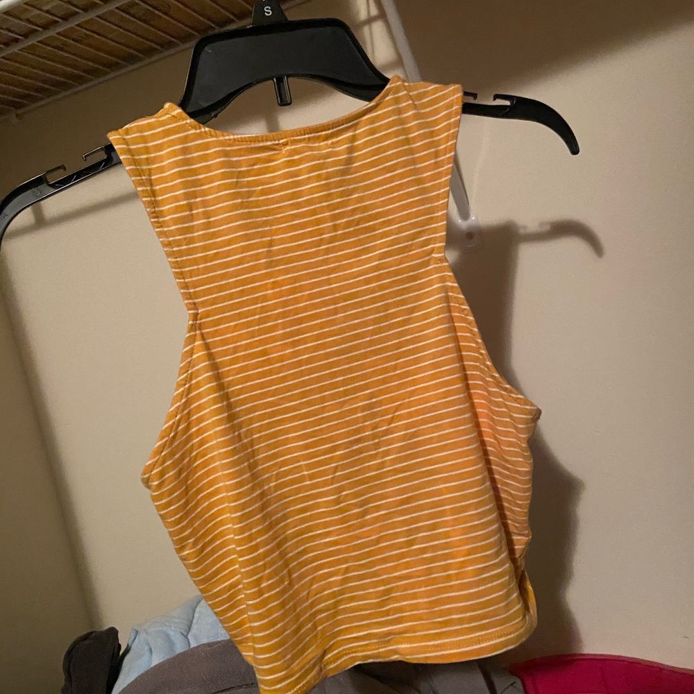 Yellow crop top